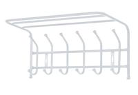 Вешалка /5/ настен.с полкой 600*238*268мм./6 крючков мат.сер.ВП6/МС