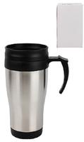 Термокружка 450мл нерж.с ручк.17,5*8см в бел.кор.1/48 нтк450