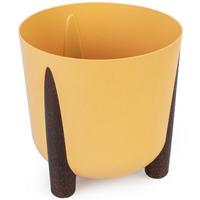 Кашпо на ножк."Жардин" 9л с дрен.вст.(горчичн.) М9126 /4/