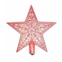 Верхушка на елку"Звезда ажурная"цв.красный 103319