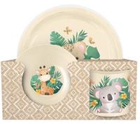 Н-р посуды д/детей с декор."Джунгли"(св.-беж.) 221153125/01 /5/