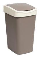 Ведро д/мусора с подв.кр.10л "Tandem"(шоколад/слон.кость) 841022 /8/