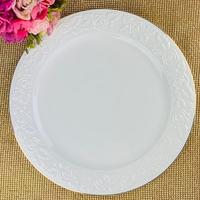 Блюдо круг.30,5см БЕЛАЯ РОЗА п/у фарф.109-160 (С) /6/