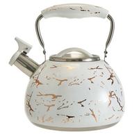Чайник из нерж.ст.3л,со св.инд.дно,бел.с золот.ALPENKOK АК-550 /12/