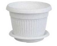 Кашпо "Ливия" Д200мм 2,8л с под. Мраморный М3019 /28/