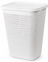 Корзина д/белья "Элемент" 55л бел.М8901 /4/