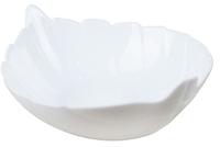 Салатник глуб.300мл белье, форма листок 6/48 1б-лс7