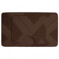 К-т ковр.для в/к 2шт.AQUA-PRIME CROSS LOOP 60*100/60*50см 8мм беж.AQP.BAN.CL.202254-2.60х100-BG /25/