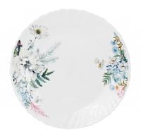 Тарелка пл.кругл.d-19см Цветы 6/72 7327-твч7,5