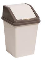 Ведро д/мусора с подв.кр.16л квадр.(шоколад/слон.кость) 941622 /14/