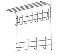 Вешалка ВПТ11/МС с полкой 2-х ярус.мат.сер.