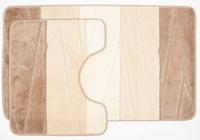 Комплект ковр.для в/к 2шт.AQUA-PRIME Enigma 50*80/40*50см 12мм крем.AQP.EN.52.53.54-2.50х80 /20/