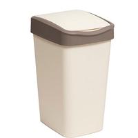 Ведро д/мусора с подв.кр.10л "Tandem"(слон.кость/шоколад) 841026 /8/