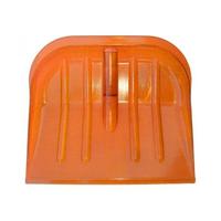 Лопата снег.КРЕПЫШОК 465*340 оц.планк.на заклепках,алюминев.чер.д32мм,V-руч.