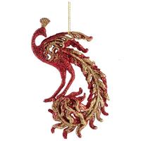 Украшение елочное "Сосулька" НЕS004 6шт.13см (ниточка 25см) /10/