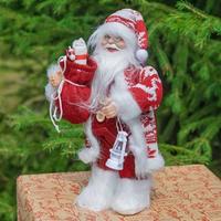 Фигура новог.LC252212 Дед Мороз 30см красн.шуба /72/