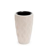 Кашпо "Флэйм" 10/42л (со вставкой) св.-беж.М8887 /2/