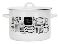 Кастрюля 4,5л цилиндр "Kitchen" бел.01-1615/4-Китчен /2/