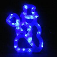 Гирлянда-панно LED ZL-3В снеговик синий