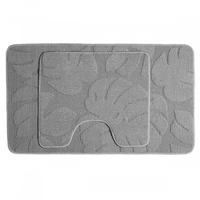 К-т ковр.для в/к 2шт.AQUA-PRIME CROSS LOOP 60*100/60*50см 8мм сер.AQP.BAN.CL.202250-2.60х100-GY /25/