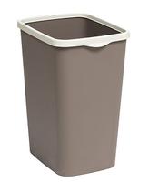 Ведро д/мусора с фиксат.33л "Tandem"(слон.кость/шоколад) 843326 /8/