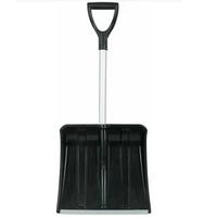 Лопата снег.МИНИ с ал.планка,алюмин.чер.V-руч.100163