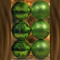 Н-р елочных украшений"Оливковый"9шт.110455