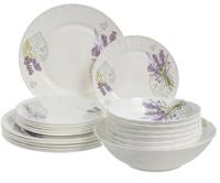 Н-р стол.19пр.стеклокер.резной край 1/2 19013-19рк