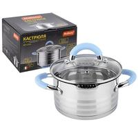 Кастрюля 1,8л MELODIA нерж.ст.,кр.-дуршлаг и 2 нос.д/слива 109006 /6/