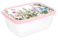 Контейнер д/прод.прям.0,5л с декор."Цветущий луг" (св.-роз.) 223110807/01 /20/