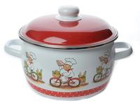 Кастрюля 5,5л сф.Поварята белосн.6RC221М /4/