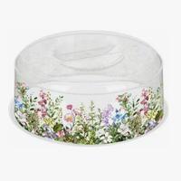 Крышка д/СВЧ "Bergamo" D250 с декор."Цветущий луг"(бесцв.)223112001/00 /13/