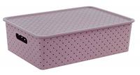 Корзинка "Береста"7,5л 350*245*105мм с кр.(сирень) 522110 /12/