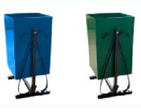 Урна мет.квадр.У-2 черн.24л в кор.