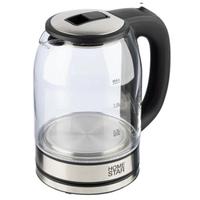 Чайник HOMESTAR HS-1042 (1,8л) стекло пл.черн.105222 /12/