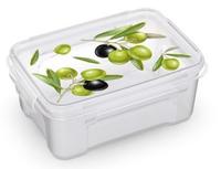 Контейнер для СВЧ 0,75л Fresh олива прямоуг.С76191/20/