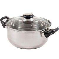 Кастрюля из нерж.стали с кр.(стекло)ВАК-03 2,8л.руч.бак.985872 /8/