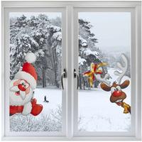 Наклейка интерьерная "Санта и Олень" 110102 /20/