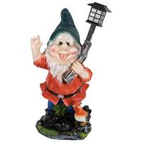 Фигурка сад."Гном с фонарем и петухом"Н-61см 169415 /3/