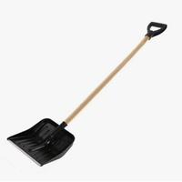 Лопата снег.Метелица оц.планка,дерев.чер.,V-руч.428*490