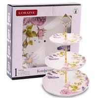 Конфетница 3-х яр."Розовый сад" LR 60265 /16/