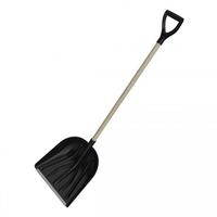 Лопата снег.КУПЕЦ 415*400 оц.планк.дерев.чер.д32мм,V-руч.ЦВЕТНАЯ