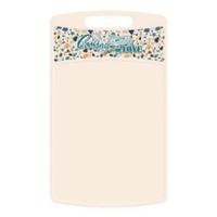 Доска разд."Bergamo" прям.335*220*4мм с декор."Терраццо"(св.-беж.)223134225/01 /20/