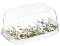 Масленка "Bergamo" с декор."Цветущий луг"(бесцв.) 223112101/00 /16/