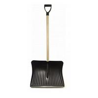 Лопата снег.№3 515*410 ал.планка,дерев.чер.V-руч.