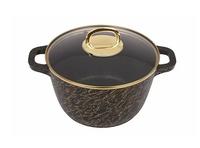 Кастрюля 3,5л стекл.кр.АП,черн./золото кчз35а /1/