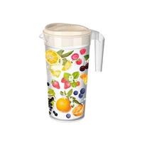 Кувшин с кр.и с декор.1,5л (оранж.) С3249008 /9/