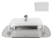 Масленка 18,8*12,2*7,5см нерж.,пл.кр.1/24 масл1