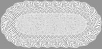 Салфетка Grace Лейс 40*84 LO-1007U Белая овал /12/