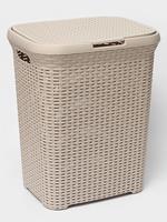 Корзина д/белья "Ротанг" 60л (латте) 186020 /8/